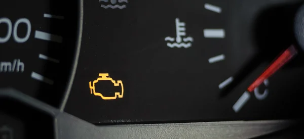 روشن شدن چراغ چک