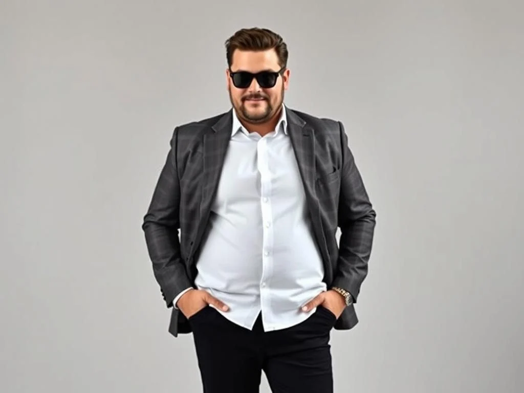 چطور لباس سایز بزرگ مردانه انتخاب کنیم که لاغرتر دیده شویم؟