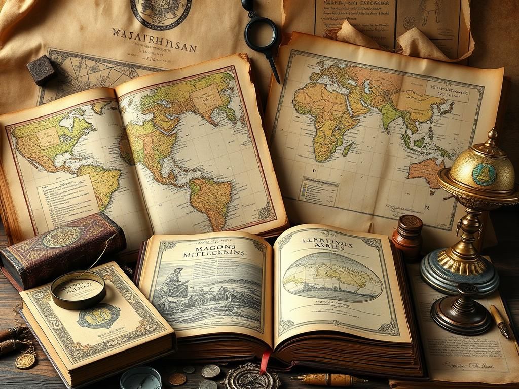 کتاب های تاریخی با تصاویر و نقشه های کامل