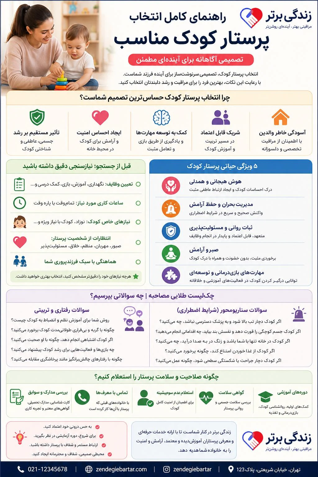 قبل از استخدام پرستار کودک این نکات را بدانید